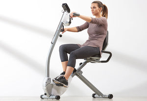 Space Saving Recumbent Exercise Bike with Upper Body Motion - primary product image