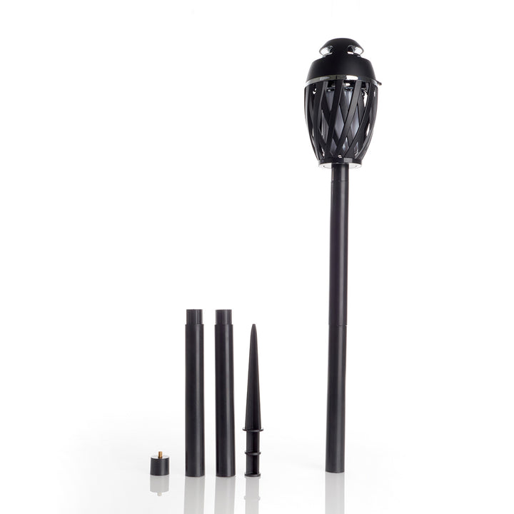 Tiki Torch Outdoor Bluetooth Speaker Poles by Sharper Image (Set of 2)