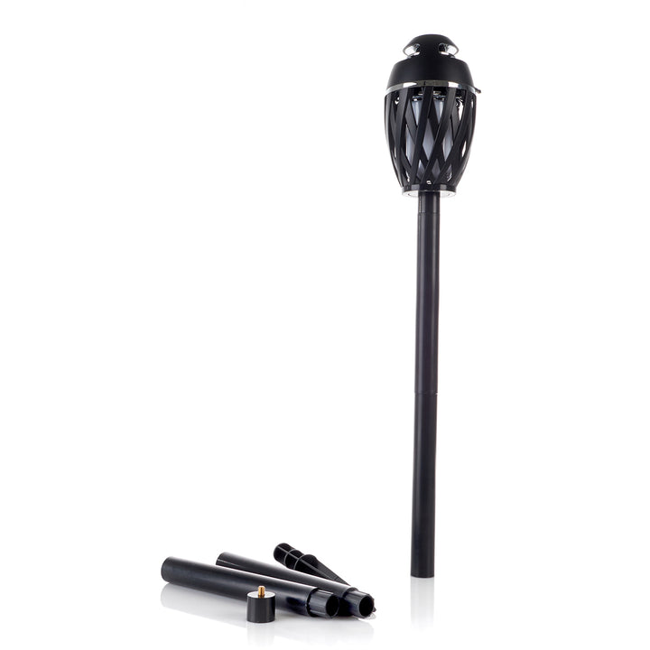 Tiki Torch Outdoor Bluetooth Speaker Poles by Sharper Image (Set of 2)