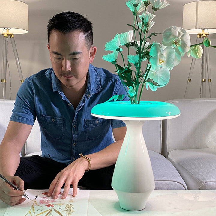 LED Ceramic Flower Vase