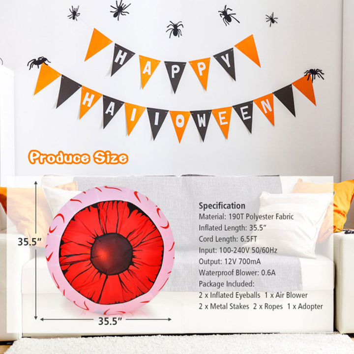 3-Ft. Inflatable Halloween Eyeballs (Set of 2)