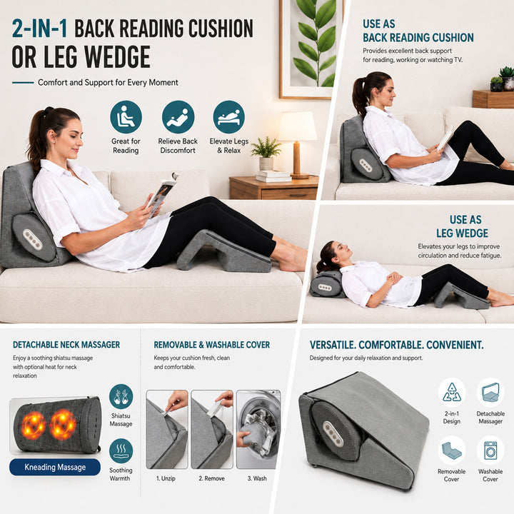 3-in-1 Massage Cushion with Heat