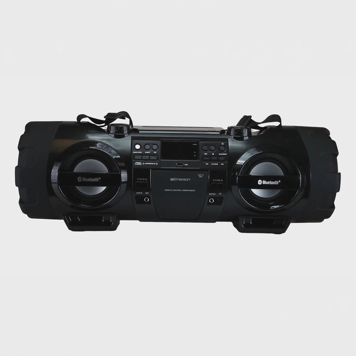 Dual Subwoofer Bluetooth Boombox
