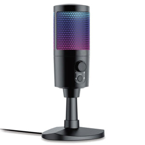 USB Gaming and Streaming Microphone with RGB Lighting