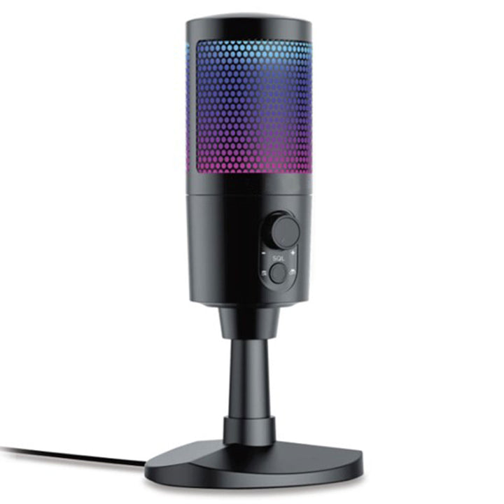 USB Gaming and Streaming Microphone with RGB Lighting