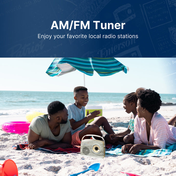 Retro AM/FM Radio with Bluetooth
