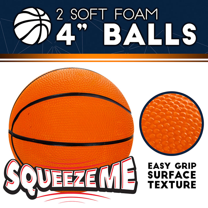 Over the Door Basketball Hoop with Electric Return