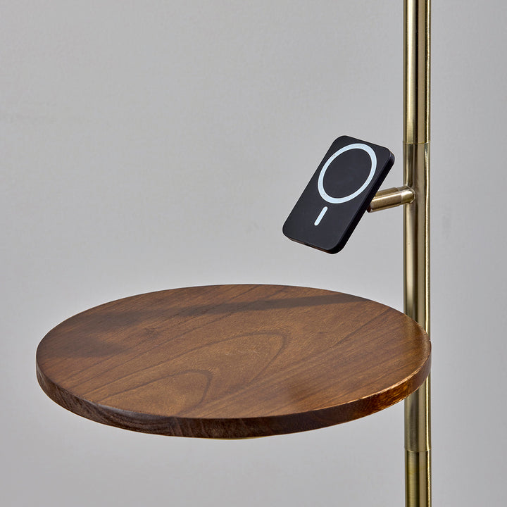 Phone Stand and Charger Floor Lamp