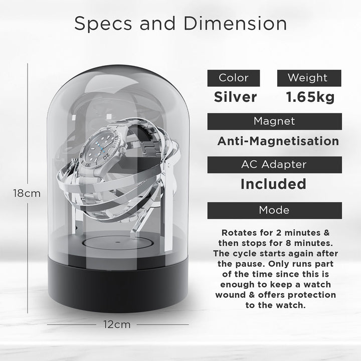 Luxury Glass Automatic Watch Winder