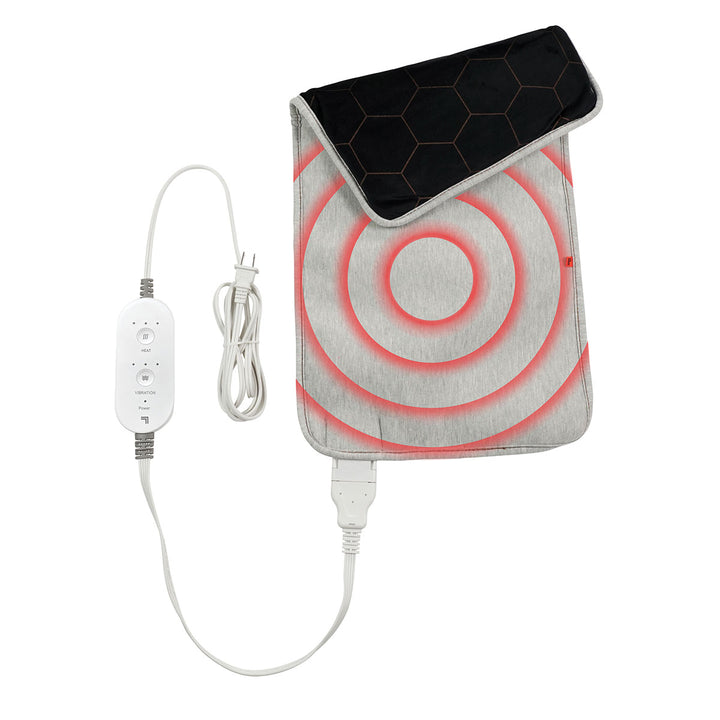 Calming Heat Copper + Charcoal Massaging Weighted Heating Pad by Sharper Image