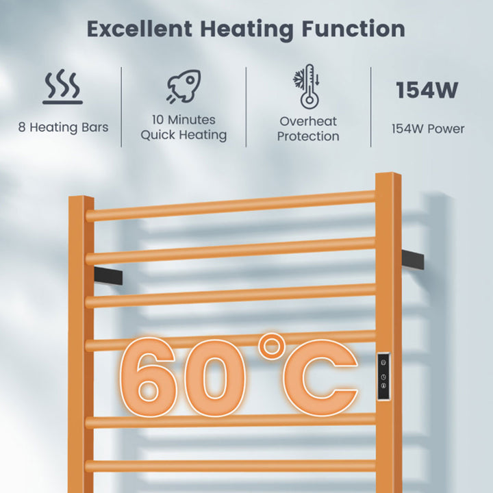 Towel Warmer Rack with LED Display