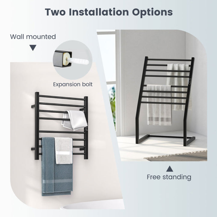 Towel Warmer Rack with LED Display