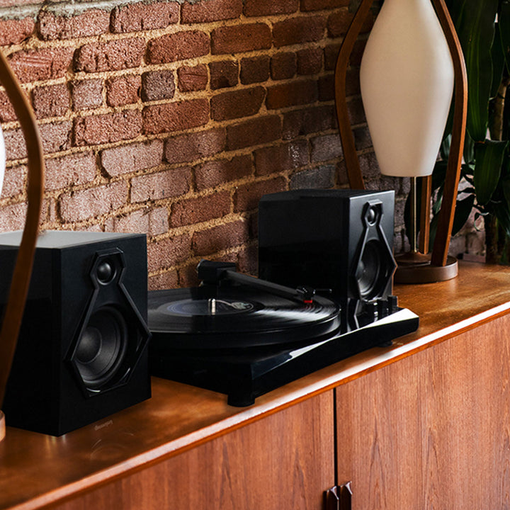 Stereo Turntable System with Speakers