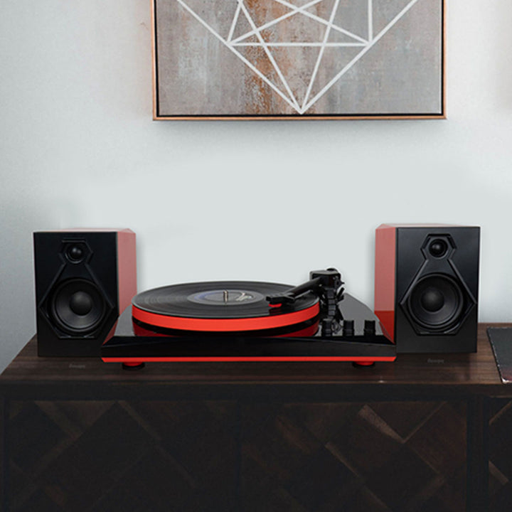 Stereo Turntable System with Speakers