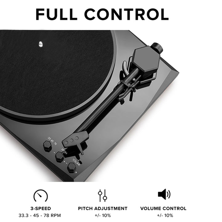 Stereo Turntable System with Speakers