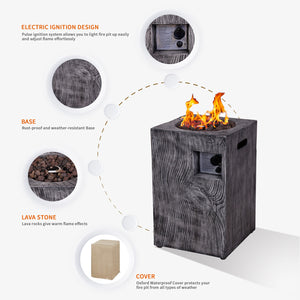 3,000 BTU Column Propane Fire Pit