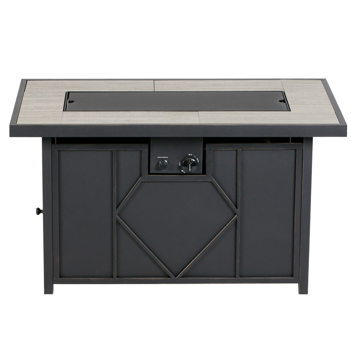 60,000 BTU Rectangular Propane Fire Pit
