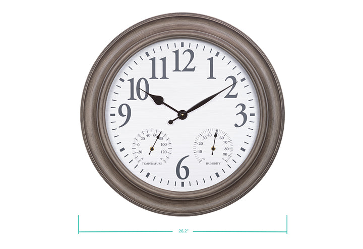 26.2'' Indoor/Outdoor Wall Clock