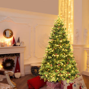 7' Pre-Lit Artificial Christmas Tree with Pinecones - primary product image
