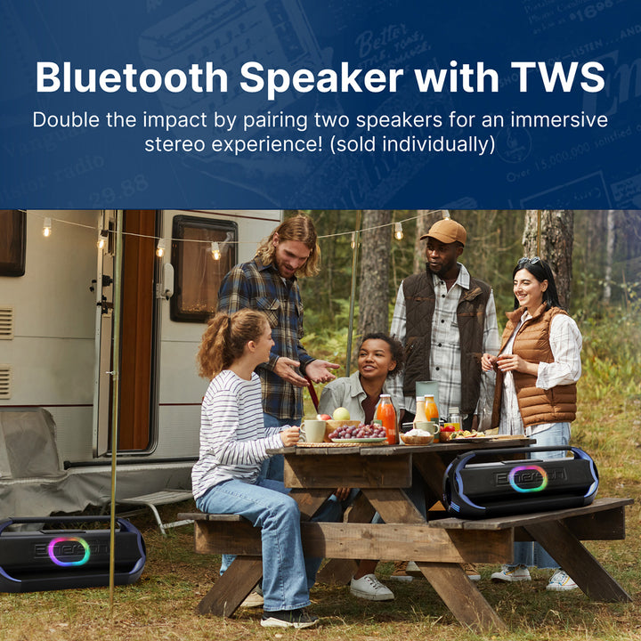 Portable Bluetooth LED Party Speaker