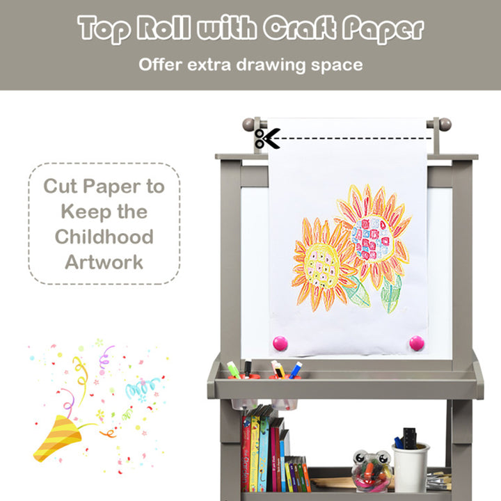 3-in-1 Kids Double-Sided Art Easel