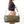 Leather Duffel Bag with Brown Accents
