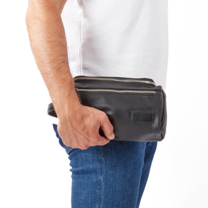 Premium Leather Toiletry Bag