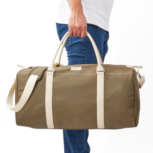 Water and Tear-Resistant Vinyl-Coated Nylon Duffel Bag