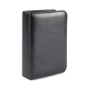 9 Pc. Black Leather Travel Golf Set with Flask