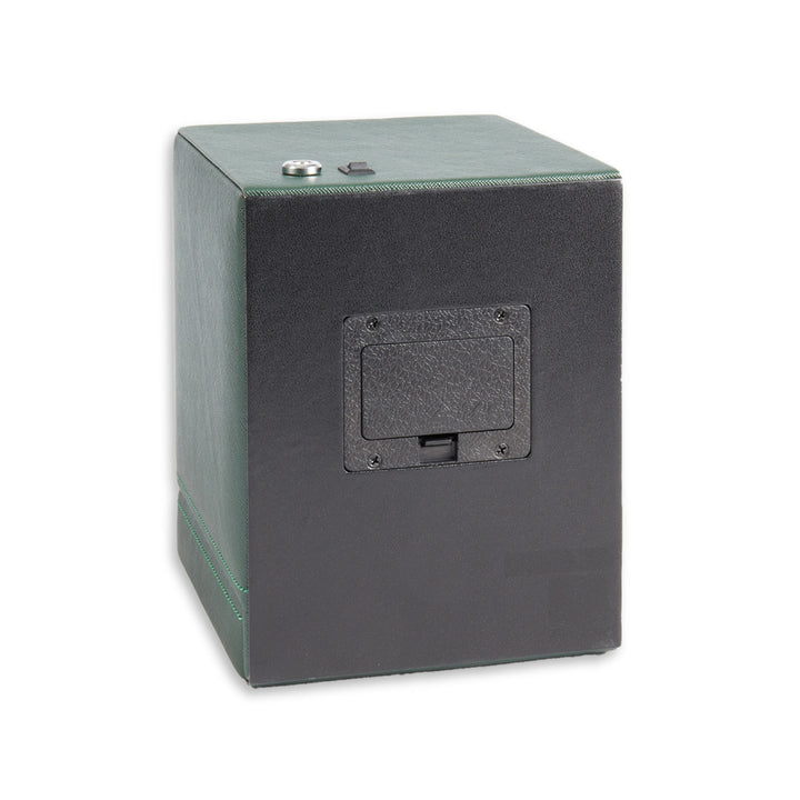 Single Watch Winder in Hunter Green Leather