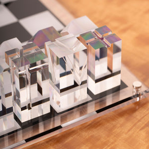 Modern Lucite Chess Set