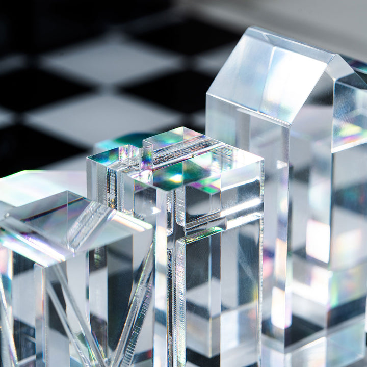 Modern Lucite Chess Set