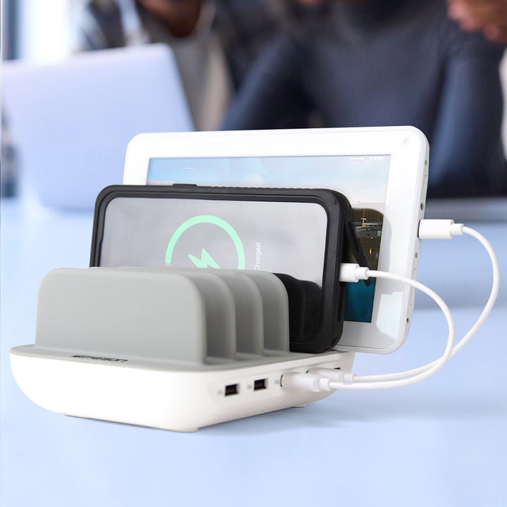 5 Device Charging Station with Cables