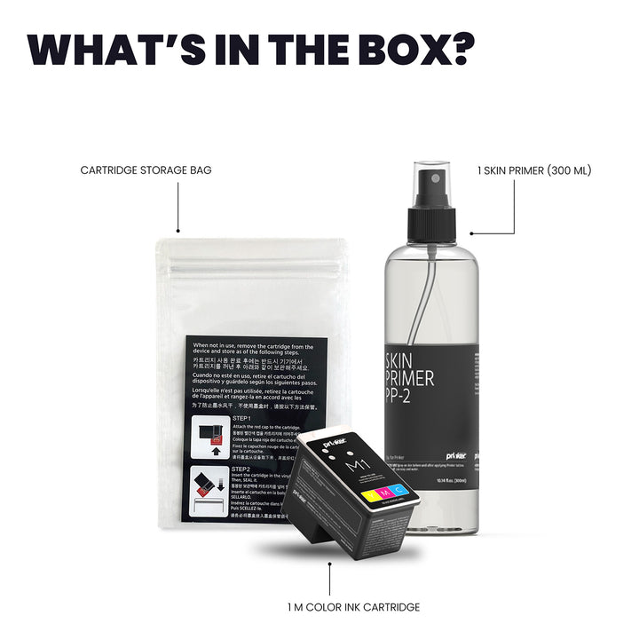 Ink Cartridge Kit for World's First Portable Tattoo Printer