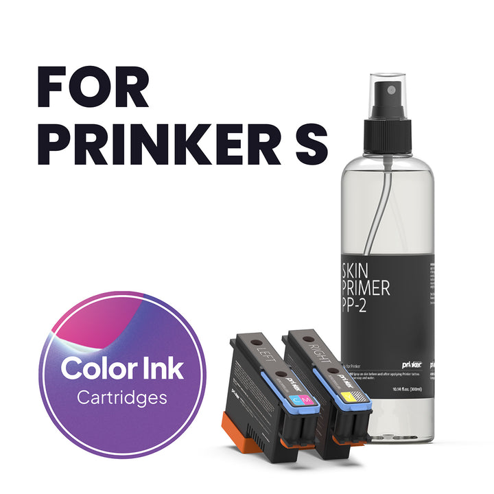 Ink Cartridge Kit for Deluxe Portable Tattoo Printer