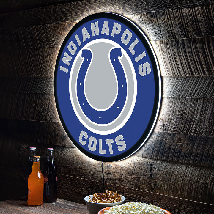 NFL Backlit Full Edge Round Wall Sign