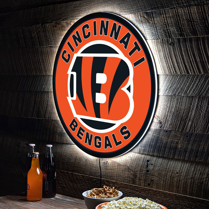 NFL Backlit Full Edge Round Wall Sign