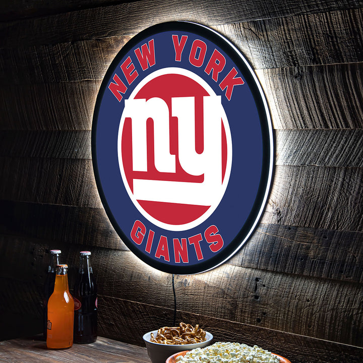 NFL Backlit Full Edge Round Wall Sign