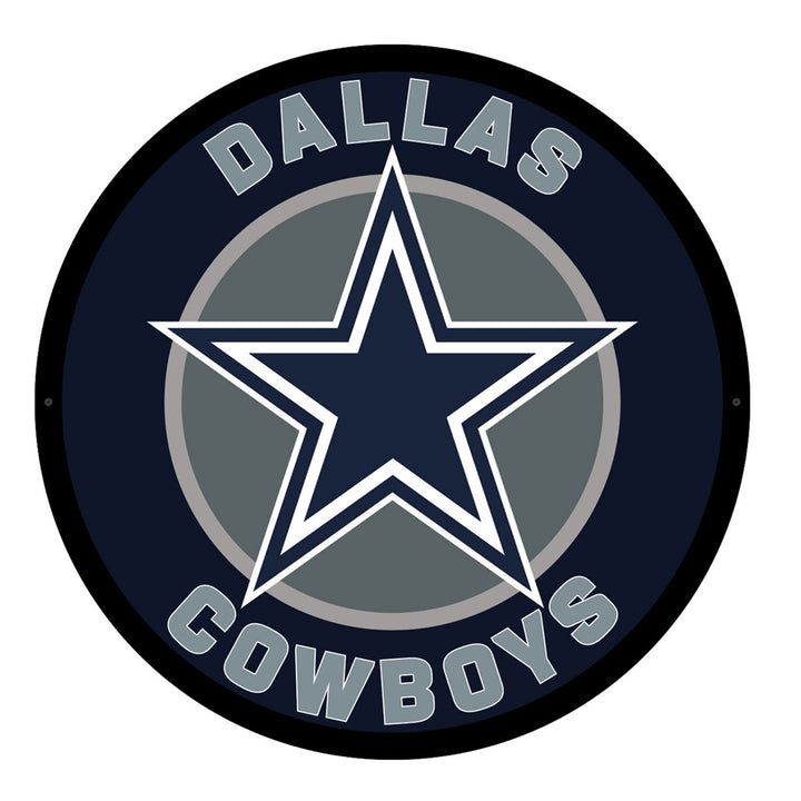 NFL Backlit Full Edge Round Wall Sign