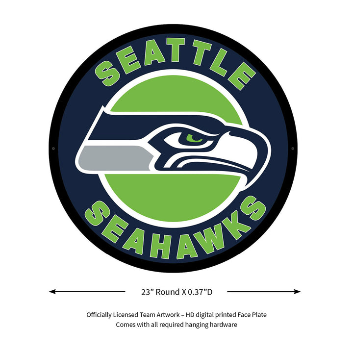 NFL Backlit Full Edge Round Wall Sign