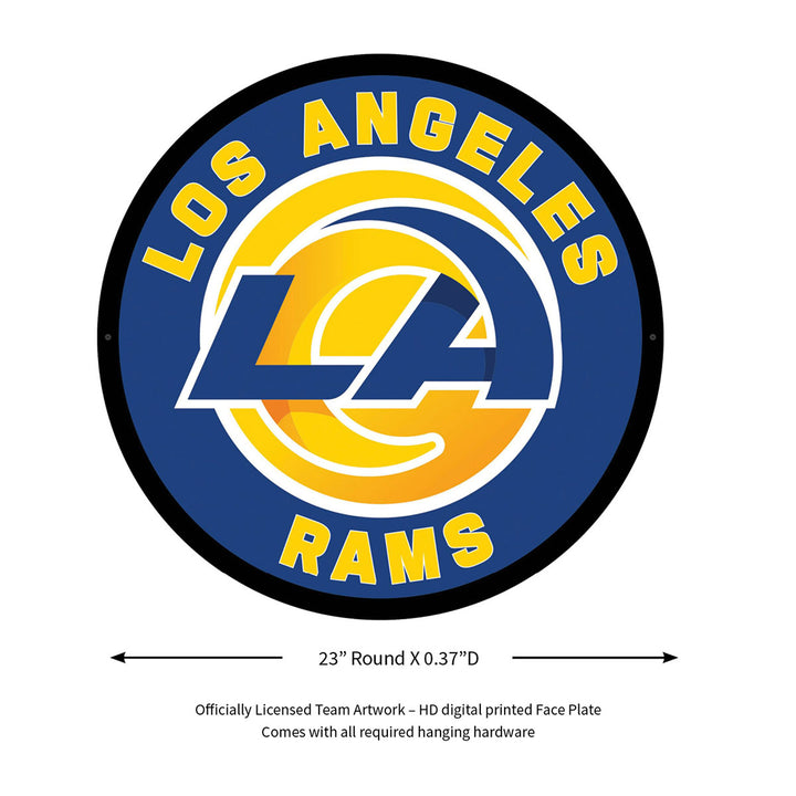 NFL Backlit Full Edge Round Wall Sign