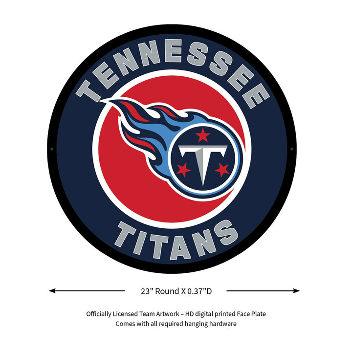 NFL Backlit Full Edge Round Wall Sign