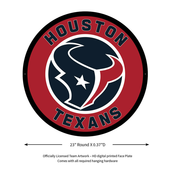 NFL Backlit Full Edge Round Wall Sign