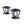 Wave Style Solar Powered Post Lights (Set of 4)