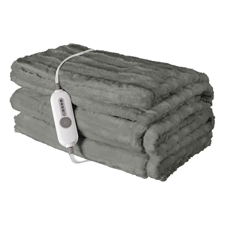 Oversized Faux Fur Heated Throw