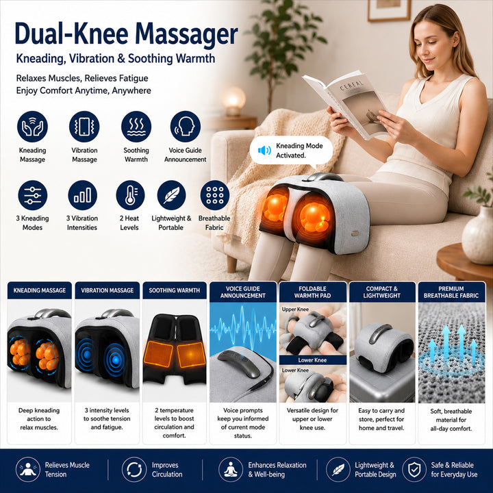 Deluxe Knee and Leg Massager with Heat