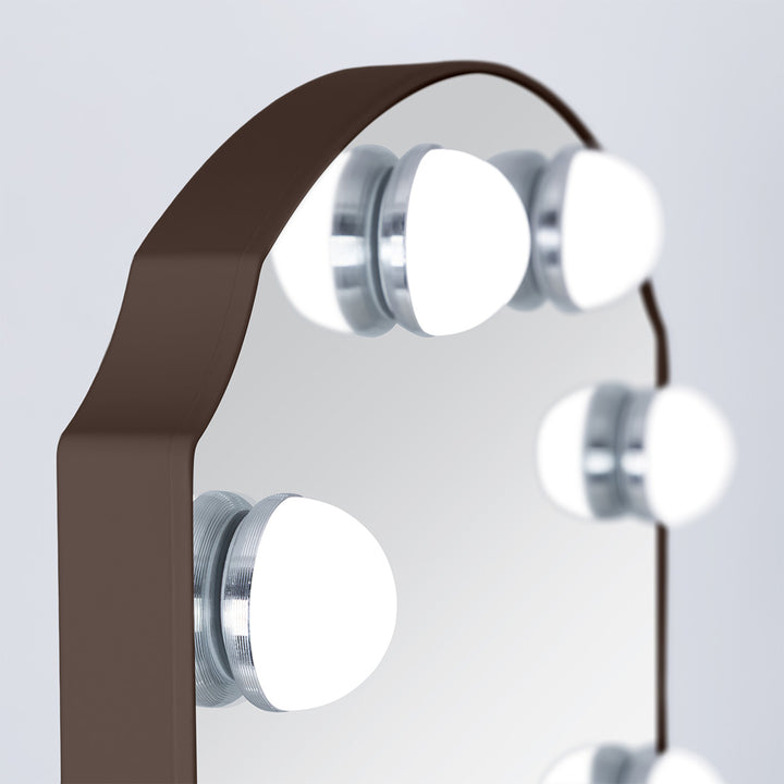 LED Scalloped Hollywood Mirror