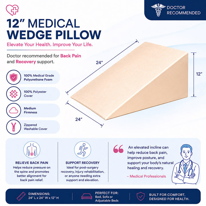 Sleep Support Wedge Pillow
