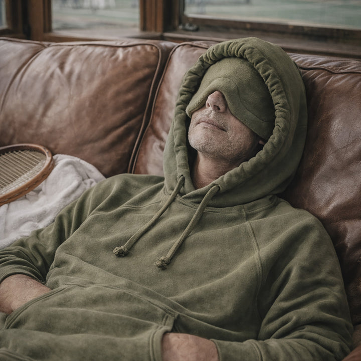 The Original Built-In Eye Mask Travel Hoodie