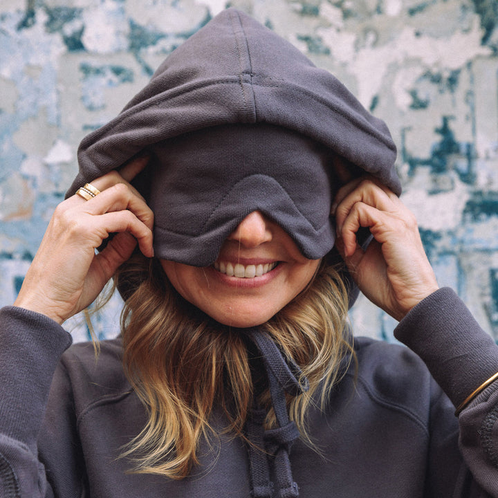 The Original Built-In Eye Mask Travel Hoodie